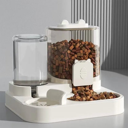 Large Capacity Automatic Feeder Dog Food Bowl - Pet Food Storage Dispenser
