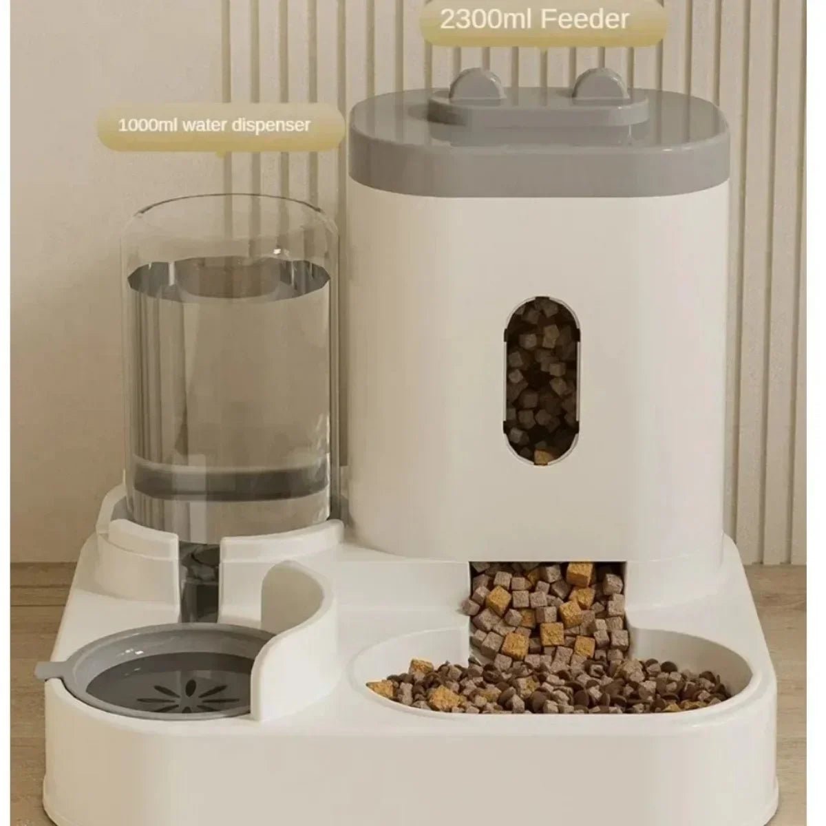 Large Capacity Automatic Feeder Dog Food Bowl - Pet Food Storage Dispenser