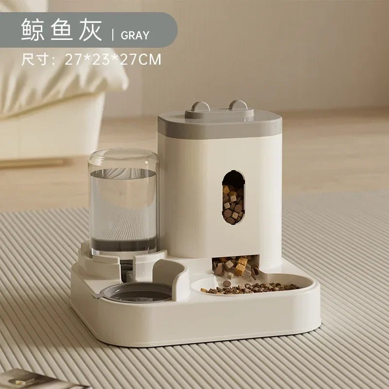Large Capacity Automatic Feeder Dog Food Bowl - Pet Food Storage Dispenser