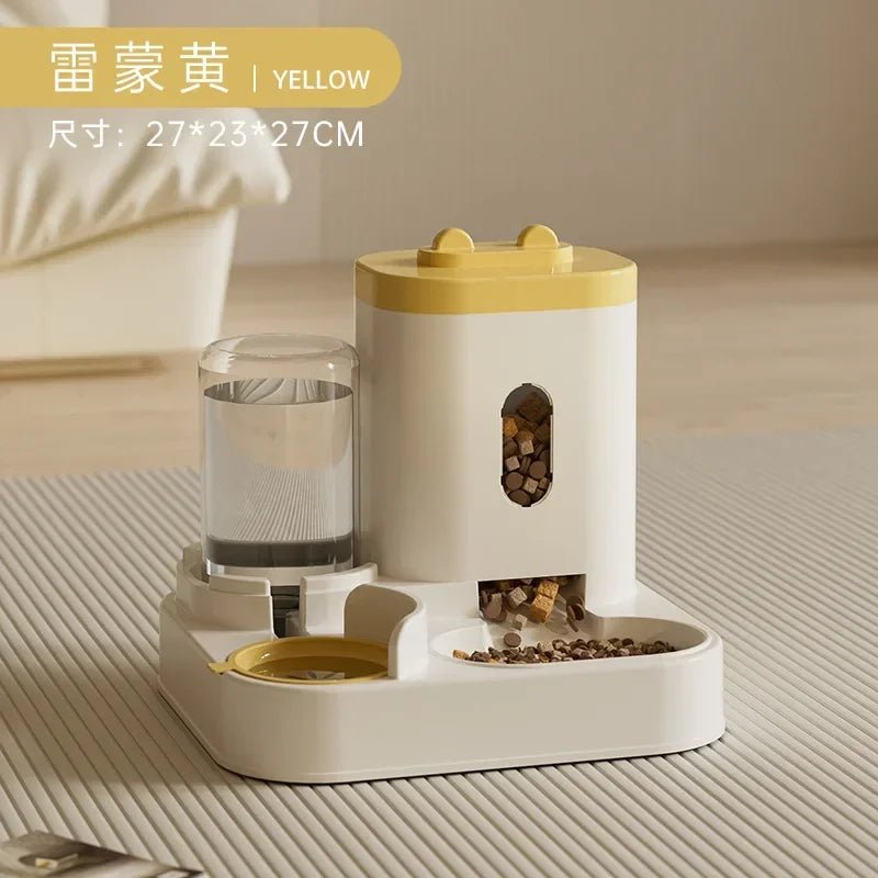 Large Capacity Automatic Feeder Dog Food Bowl - Pet Food Storage Dispenser