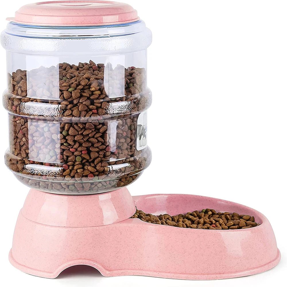 Automatic Pet Water & Food Dispenser – Large Capacity Dog & Cat Feeder Bowl
