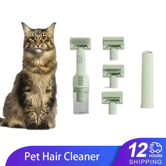 Pet Grooming Vac Kit - Cat Hair Vacuum Attachment for Easy Grooming