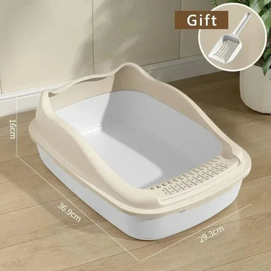 Cat Litter Box Small Size Pet Sandbox for Kitty Anti - Splash Cats Toilet