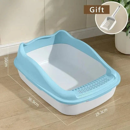 Cat Litter Box Small Size Pet Sandbox for Kitty Anti - Splash Cats Toilet