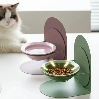 Adjustable Ceramic Pet Bowl – Detachable Elevated Feeder for Cats & Dogs