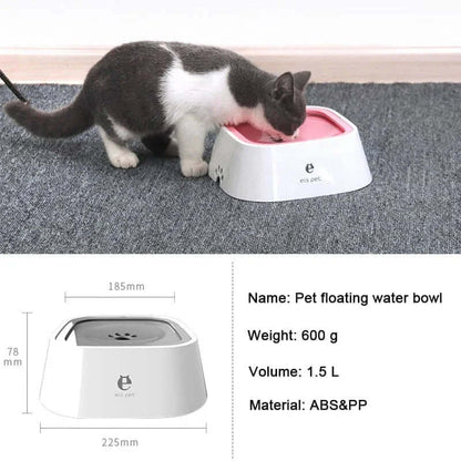 Dog Drinking water Bowl with Floating, Non-wetting Mouth