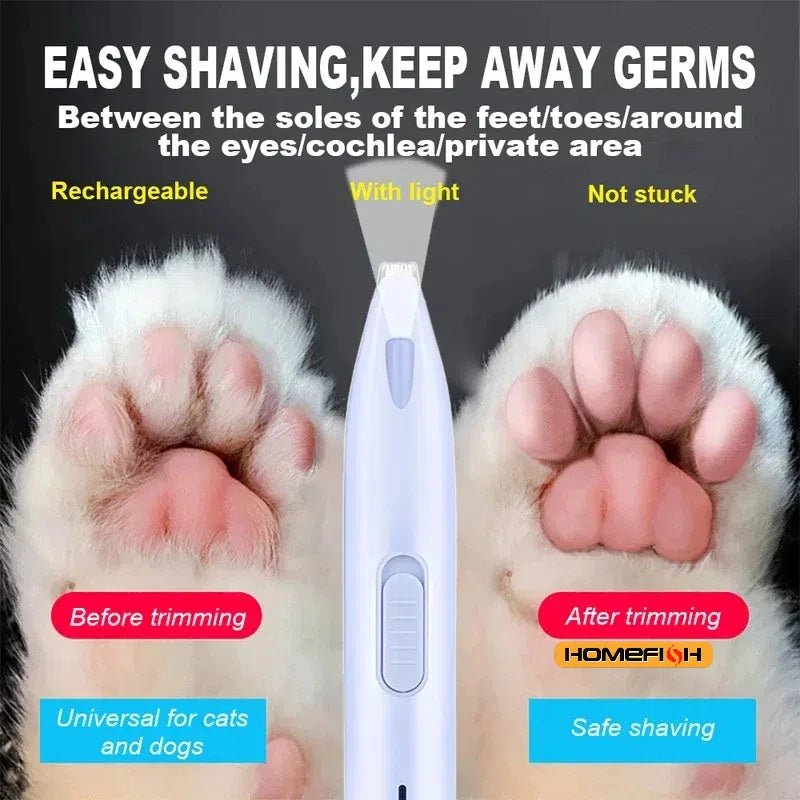 Electric Pet Hair Trimmer – Professional Dog & Cat Grooming Clipper for Paws, Ears & Tail