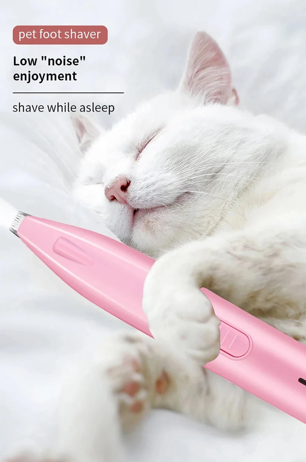 Electric Pet Hair Trimmer – Professional Dog & Cat Grooming Clipper for Paws, Ears & Tail