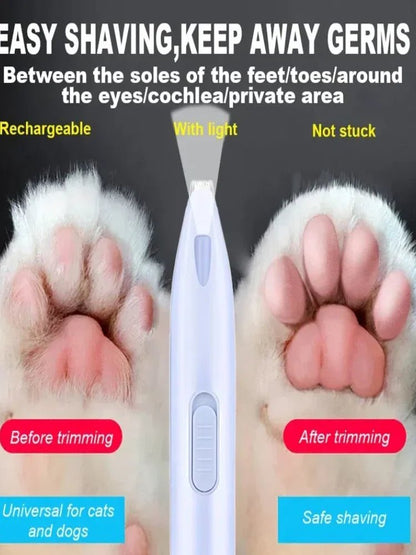 Electric Pet Hair Trimmer – Professional Dog & Cat Grooming Clipper for Paws, Ears & Tail