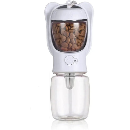 Pet Water Bottle Dispenser with Detachable Food Container