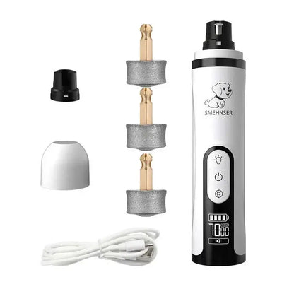 Electric Pet Nail Grinder LED Light Clippers