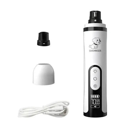 Electric Pet Nail Grinder LED Light Clippers