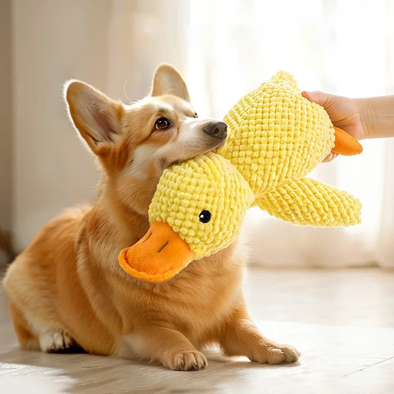 Interactive Plush Doll Chew Squeak Toy - Indestructible Pet Toys for Cats Dogs