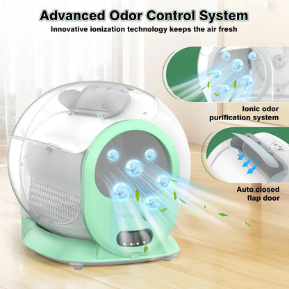 Smart automatic self-cleaning cat litter box Large Capacity 65L