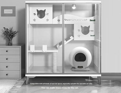 Smart automatic self-cleaning cat litter box Large Capacity 65L
