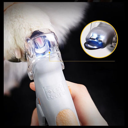 LED Pet Nail Clipper – Precision Dog & Cat Nail Trimmer with Magnifier