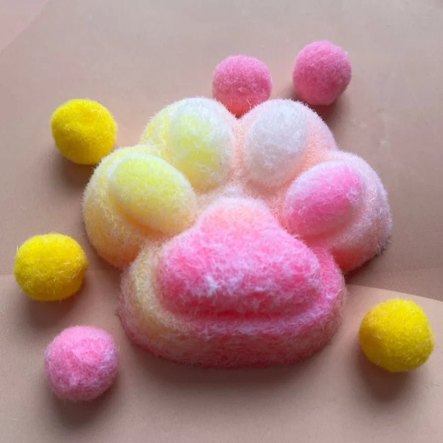 Cat Paw Mochi Squishy Toy – Cute Slow Rebound Stress Relief Fidget for Kids & Adults