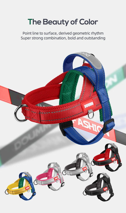 Adjustable Dog Harness – No-Pull Saddle Design for Small, Medium & Large Dogs
