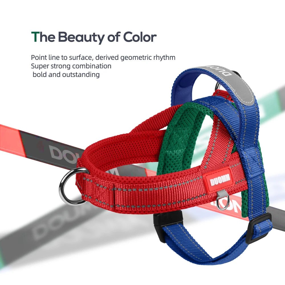 Adjustable Dog Harness – No-Pull Saddle Design for Small, Medium & Large Dogs