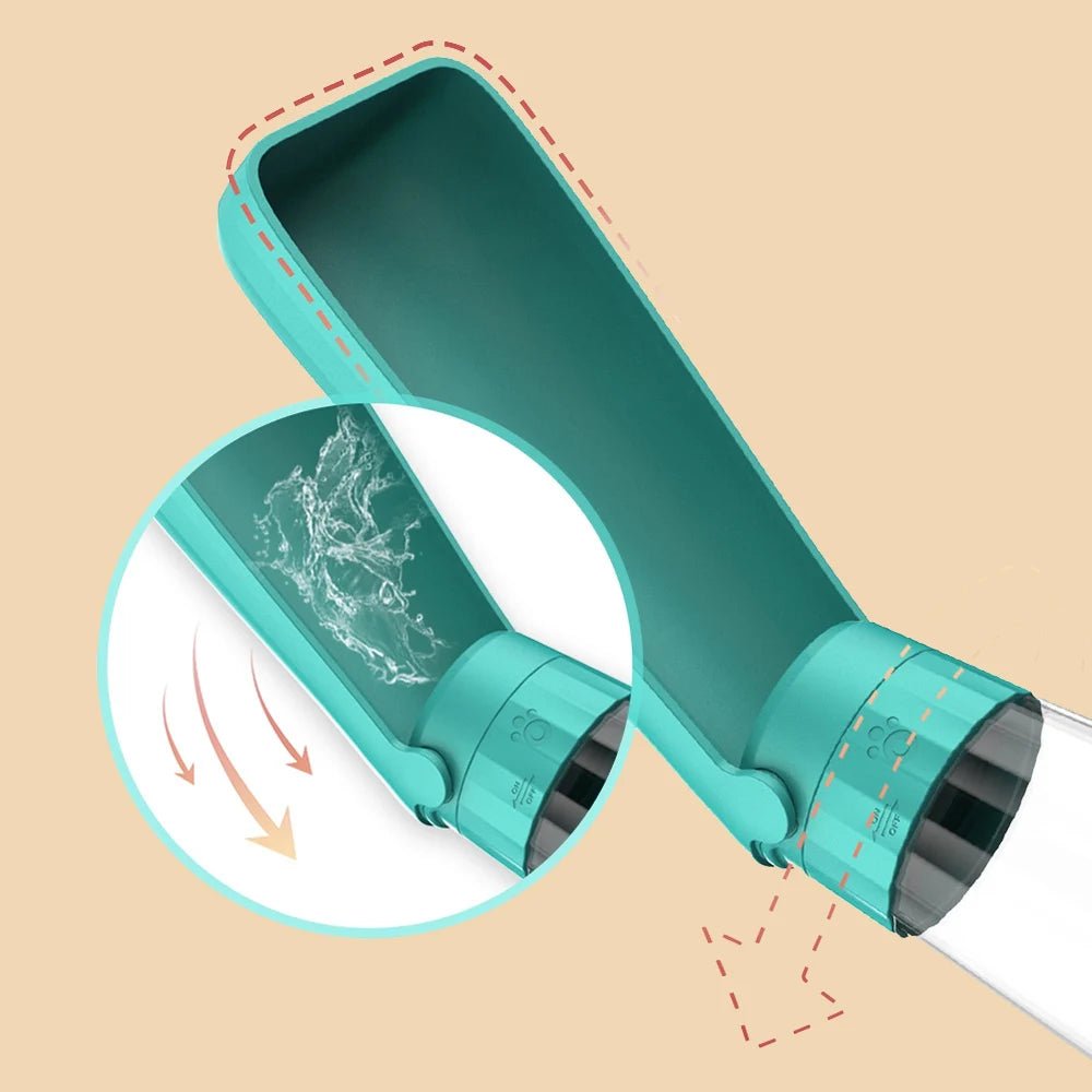 Leak-Proof Outdoor Dog Water Bottle with High Capacity Drinking Bowl