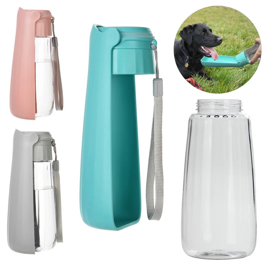 Leak-Proof Outdoor Dog Water Bottle with High Capacity Drinking Bowl