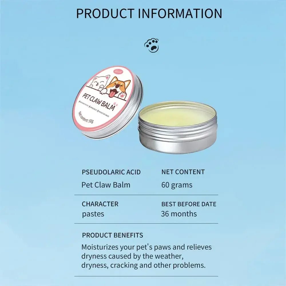Cat & Dog Paw Balm – Protective Moisturizing Cream for Paws & Nose (50g)