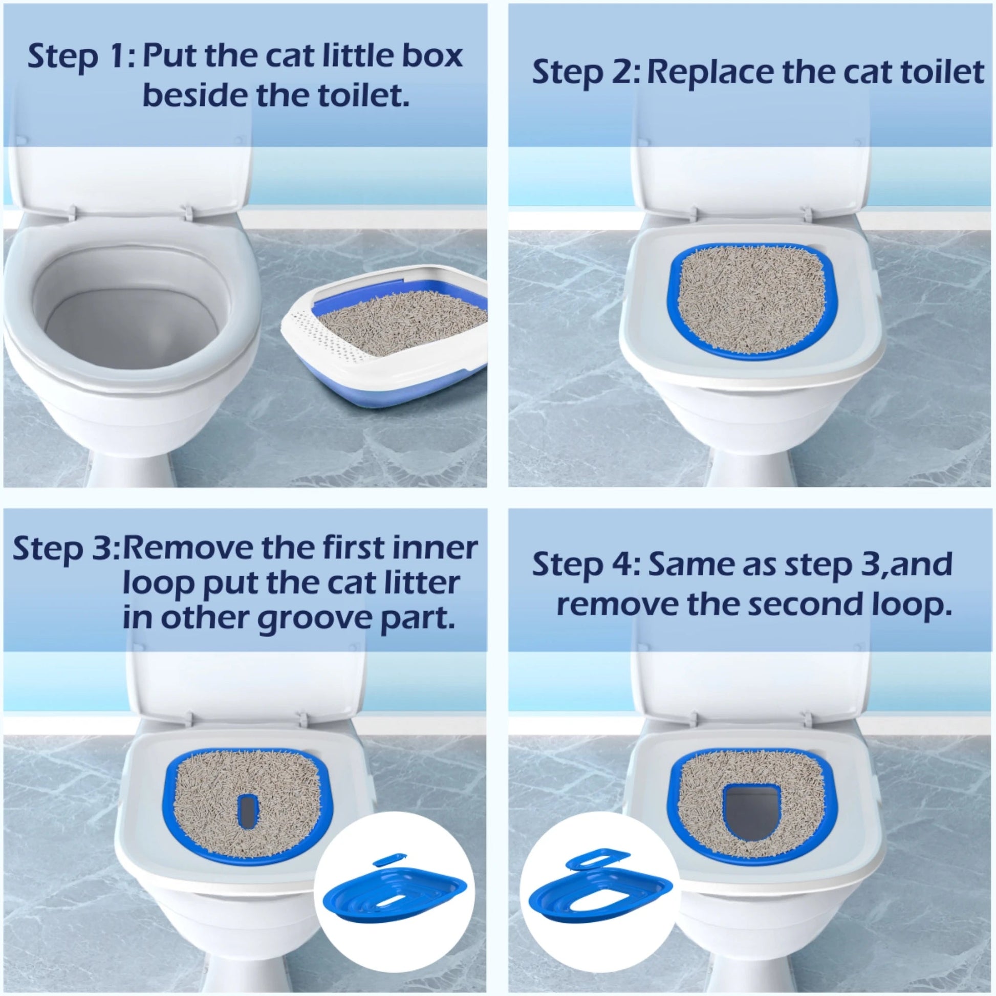 Removable Sand Tray Pet Toilet Trainer for Cats and Dogs