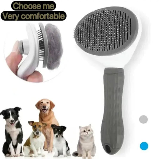 Self cleaning pet brush for Dogs & Cats