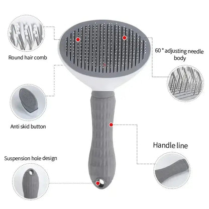 Self cleaning pet brush for Dogs & Cats