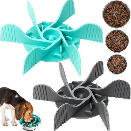 Slow Feeder Pet Bowl – Anti-Choking Design with Suction Base for Dogs & Cats