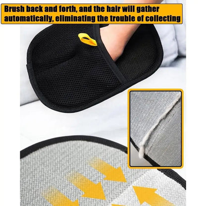 Double-Sided Pet Grooming Gloves – Gentle Deshedding & Massage Mitt for Dogs & Cats
