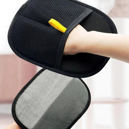 Double-Sided Pet Grooming Gloves – Gentle Deshedding & Massage Mitt for Dogs & Cats