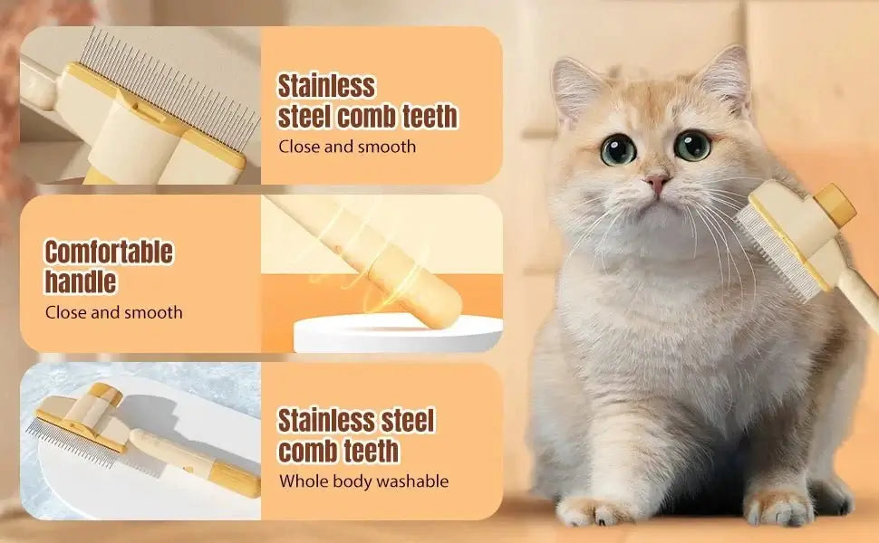 Pet Hair Remover Brush for Dogs & Cats
