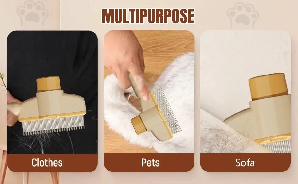 Pet Hair Remover Brush for Dogs & Cats