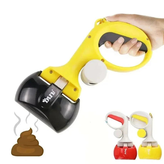 Portable Dog Pooper Scooper – Outdoor Pet Waste Picker with Poop Bag Holder
