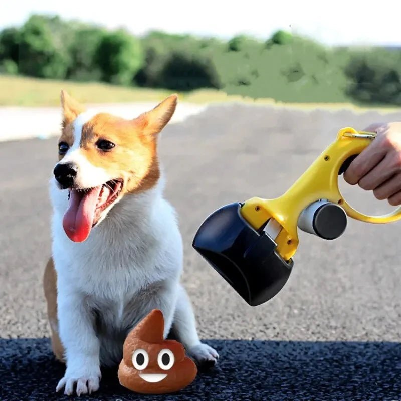 Portable Dog Pooper Scooper – Outdoor Pet Waste Picker with Poop Bag Holder