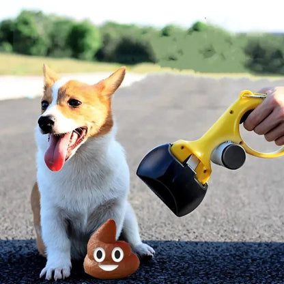 Portable Dog Pooper Scooper – Outdoor Pet Waste Picker with Poop Bag Holder