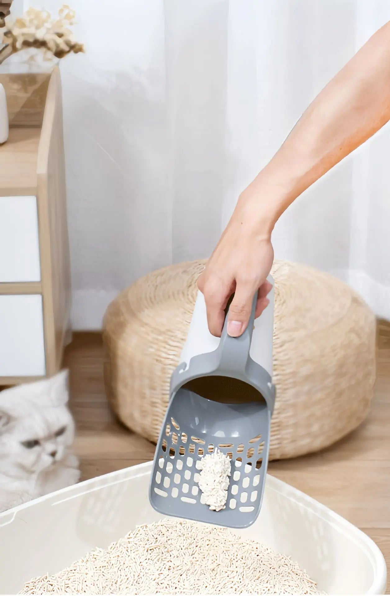 Premium Cat Litter Scoop – Self-Cleaning, Heavy-Duty Shovel for Easy Waste Removal