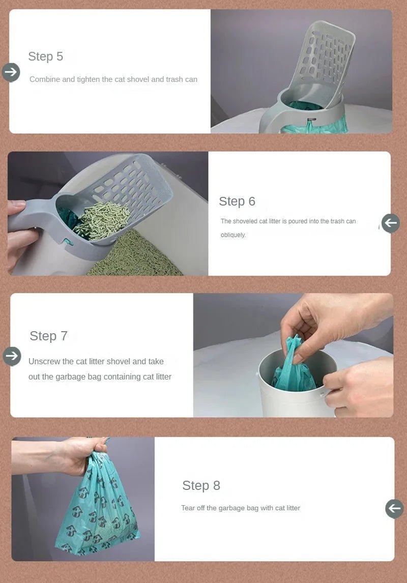 Premium Cat Litter Scoop – Self-Cleaning, Heavy-Duty Shovel for Easy Waste Removal