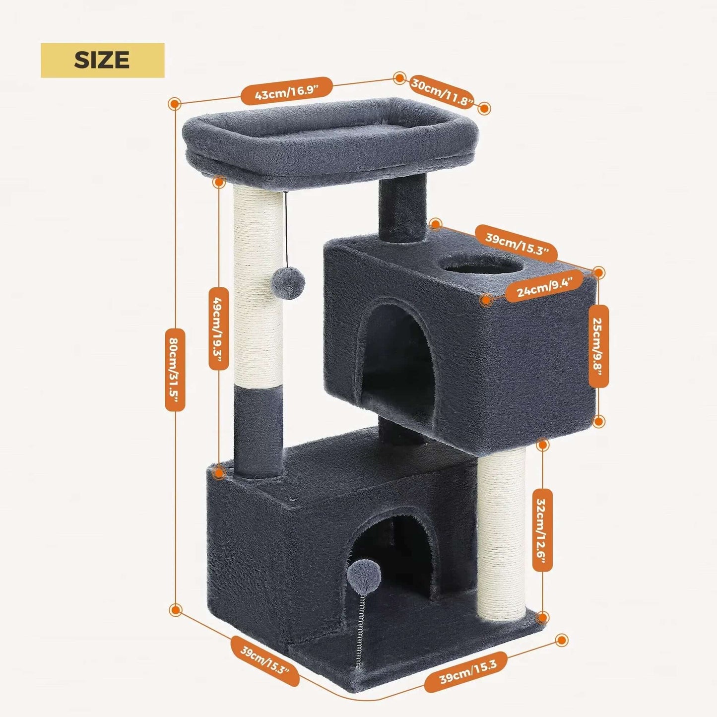 Pet Cat Condo Small Tree for Cats - Stylish Pet Accessory