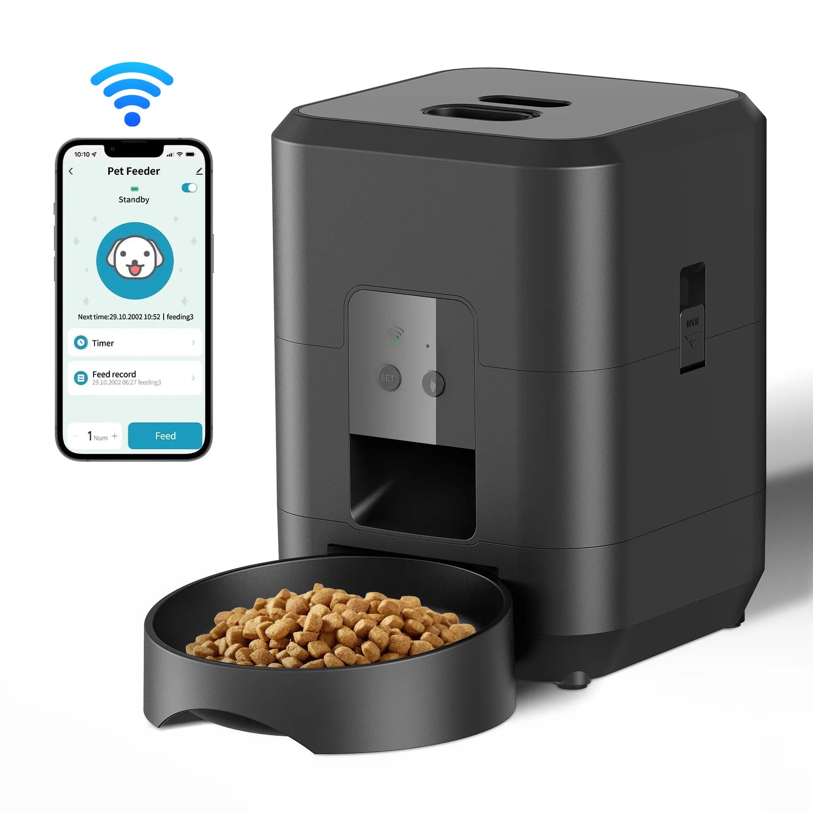 Smart Pet Feeder & Automatic Cat Food Dispenser - Slow Food Machine