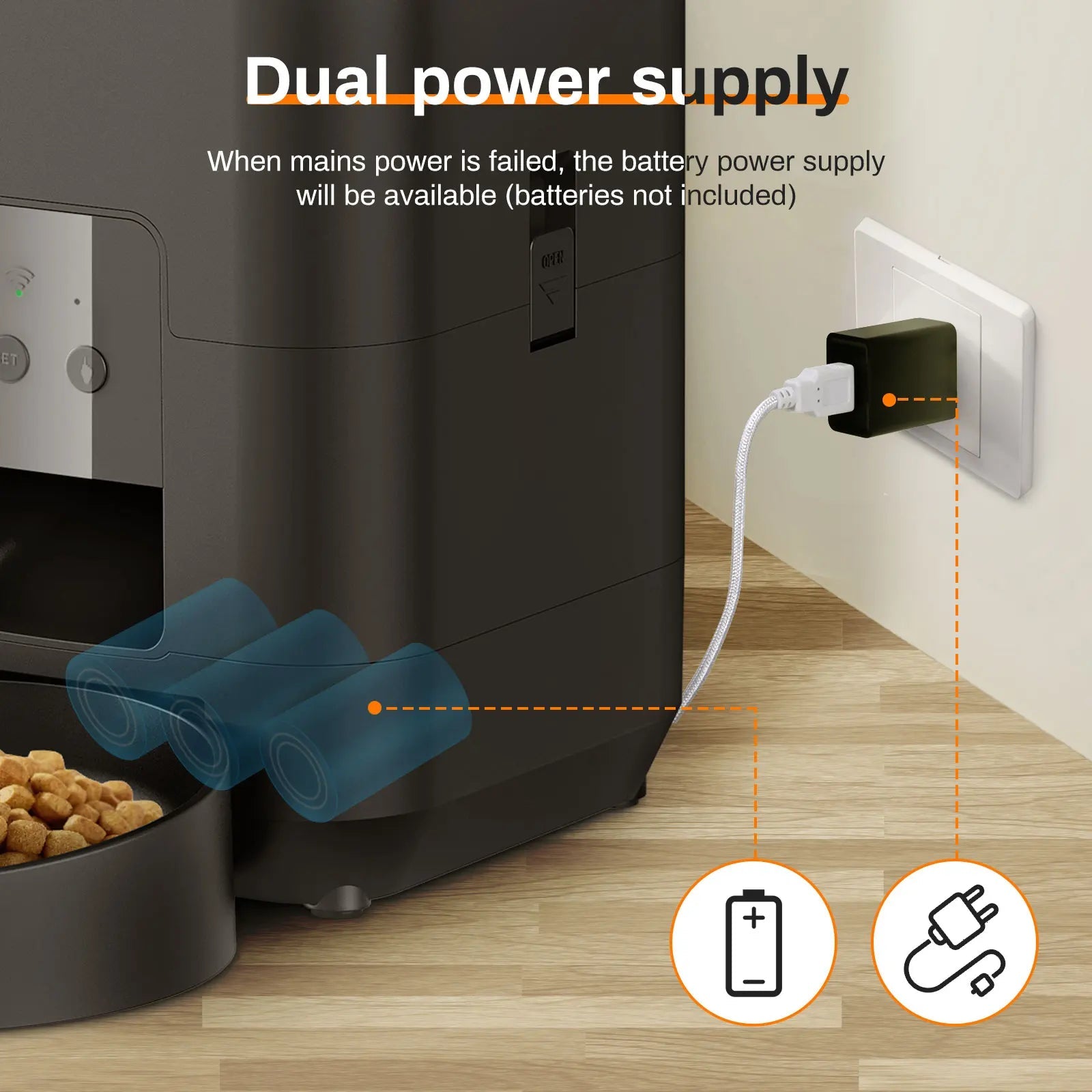 Smart Pet Feeder & Automatic Cat Food Dispenser - Slow Food Machine