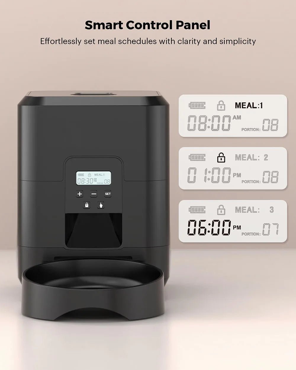 Smart Pet Feeder & Automatic Cat Food Dispenser - Slow Food Machine