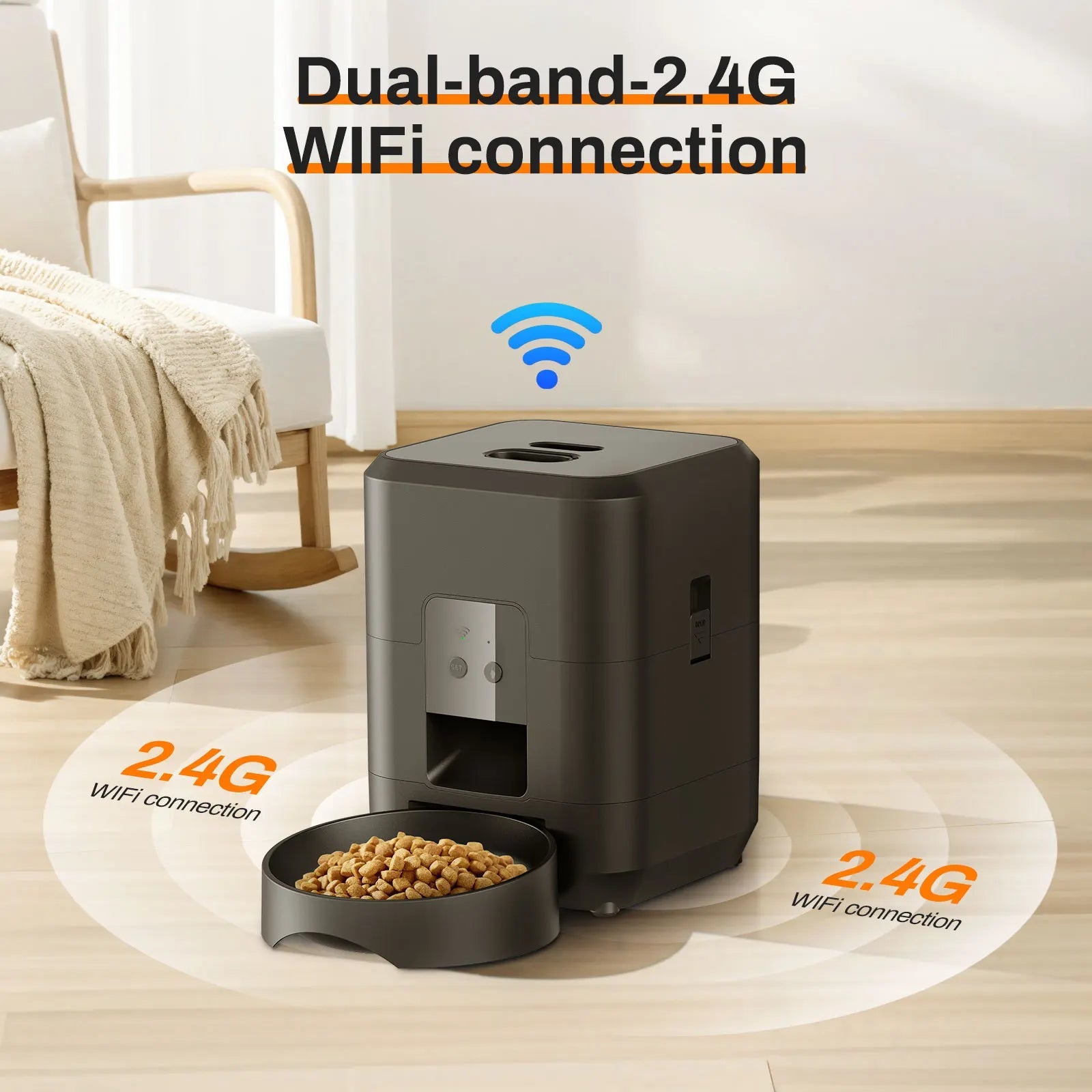 Smart Pet Feeder & Automatic Cat Food Dispenser - Slow Food Machine