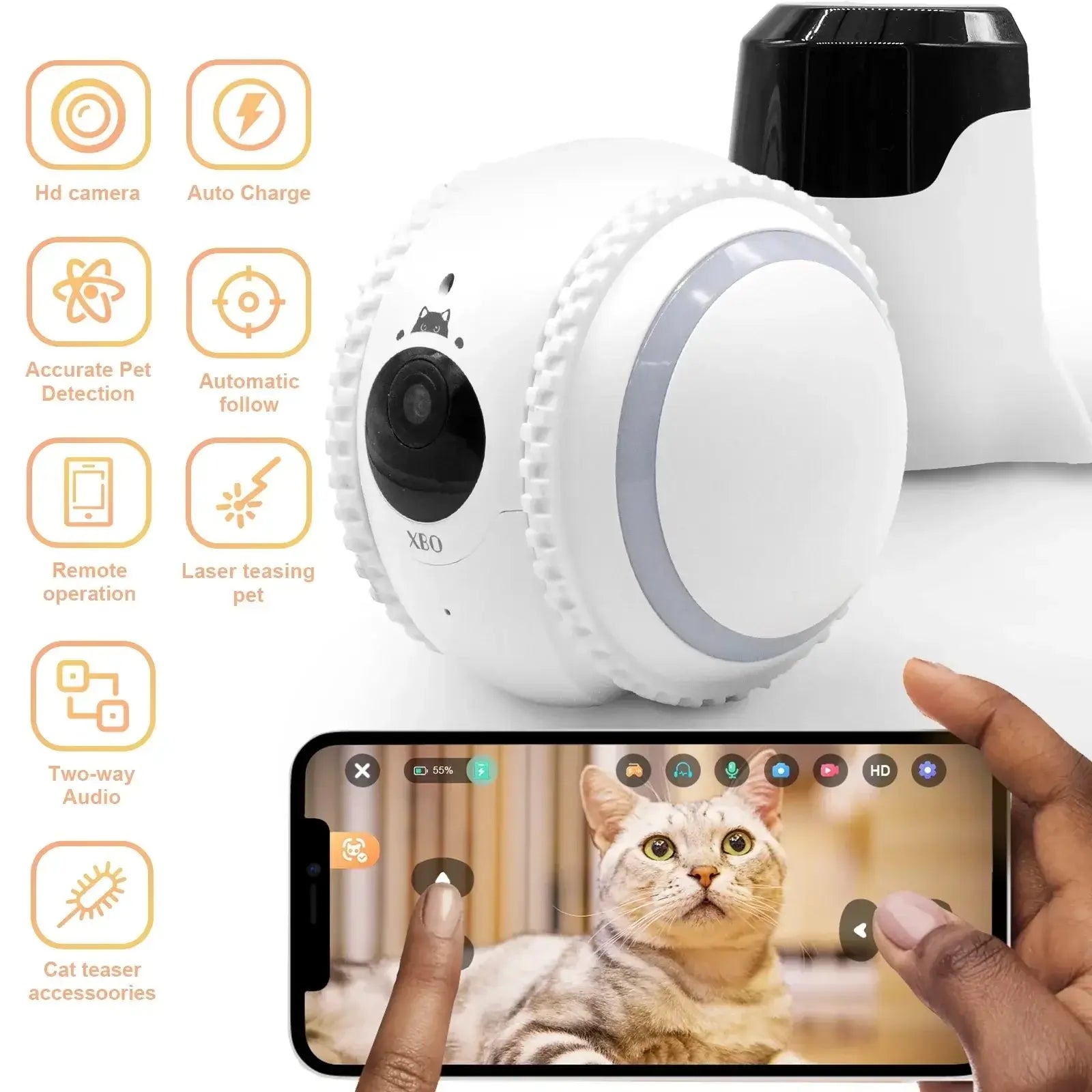XBO R2 Pet Camera Companion Robot HD Intelligent AI